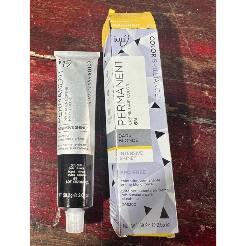 Ion Permanent Liquid Hair Color DARK BLONDE 6N